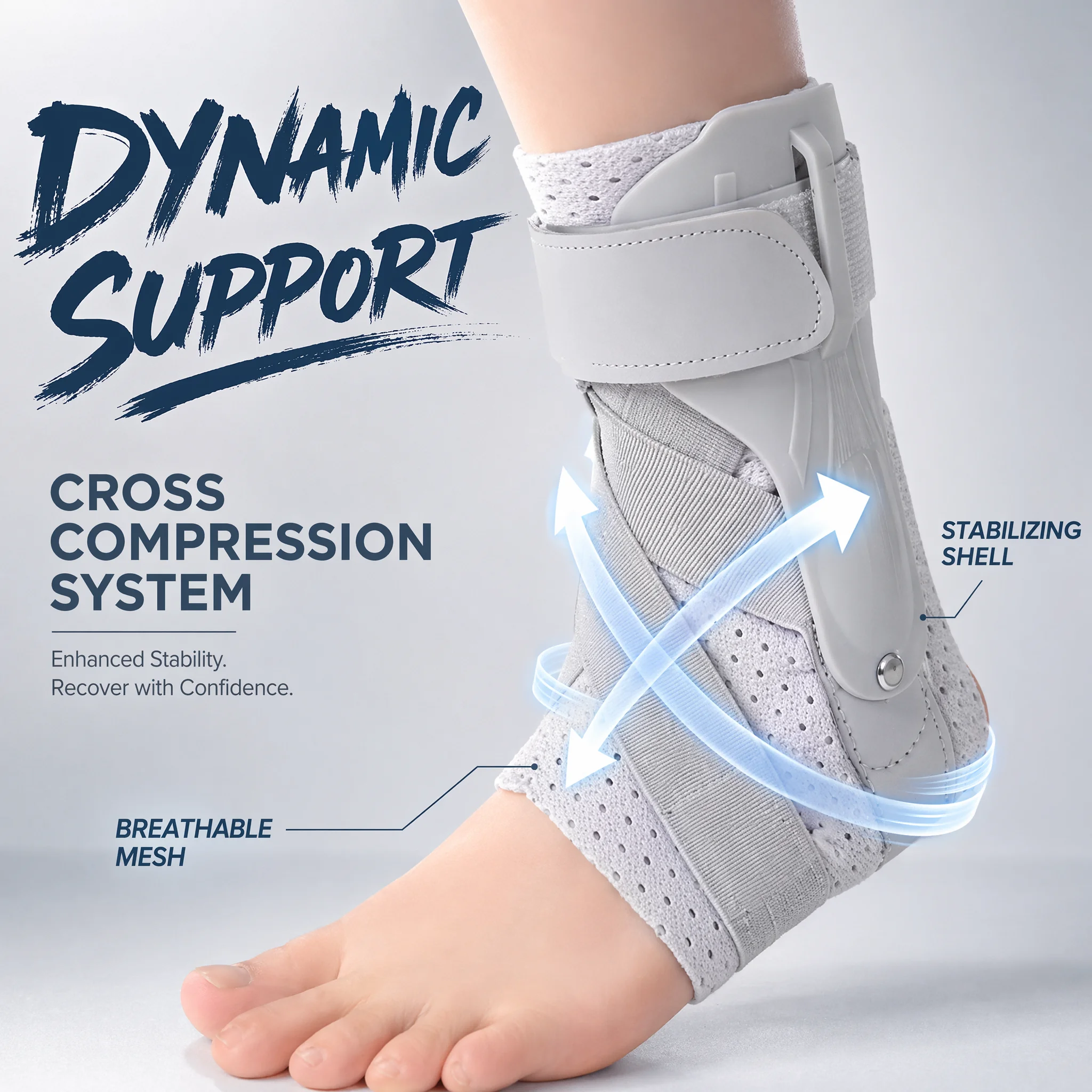 Ankle Mobility Band - 측면 안정 장치가 있는 발목 보호대,