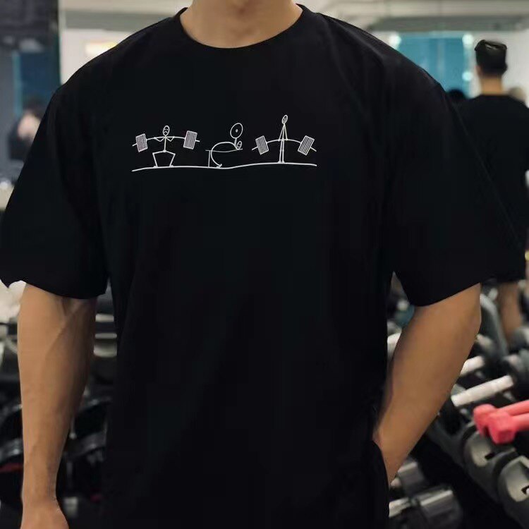 남성용 헬스 운동 스틱 피규어 그래픽 티셔츠 2026  - Crossfit Mayhem 리뷰 및 가격