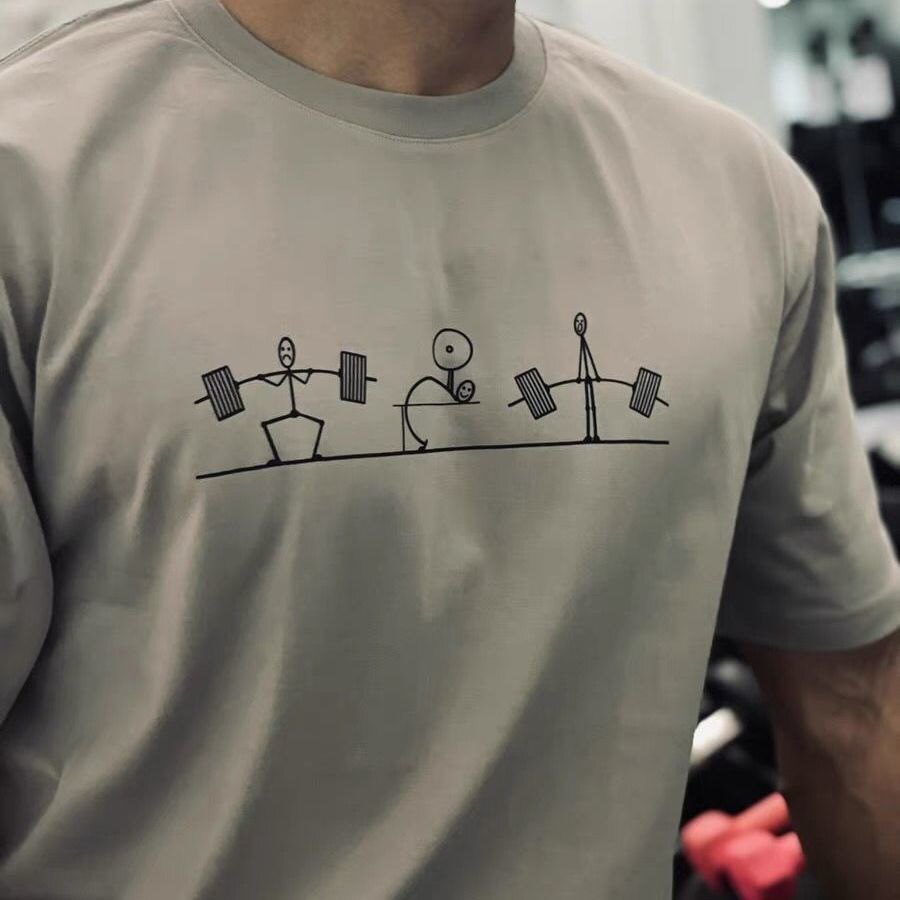 남성용 헬스 운동 스틱 피규어 그래픽 티셔츠 2026  - Crossfit Mayhem 리뷰 및 가격
