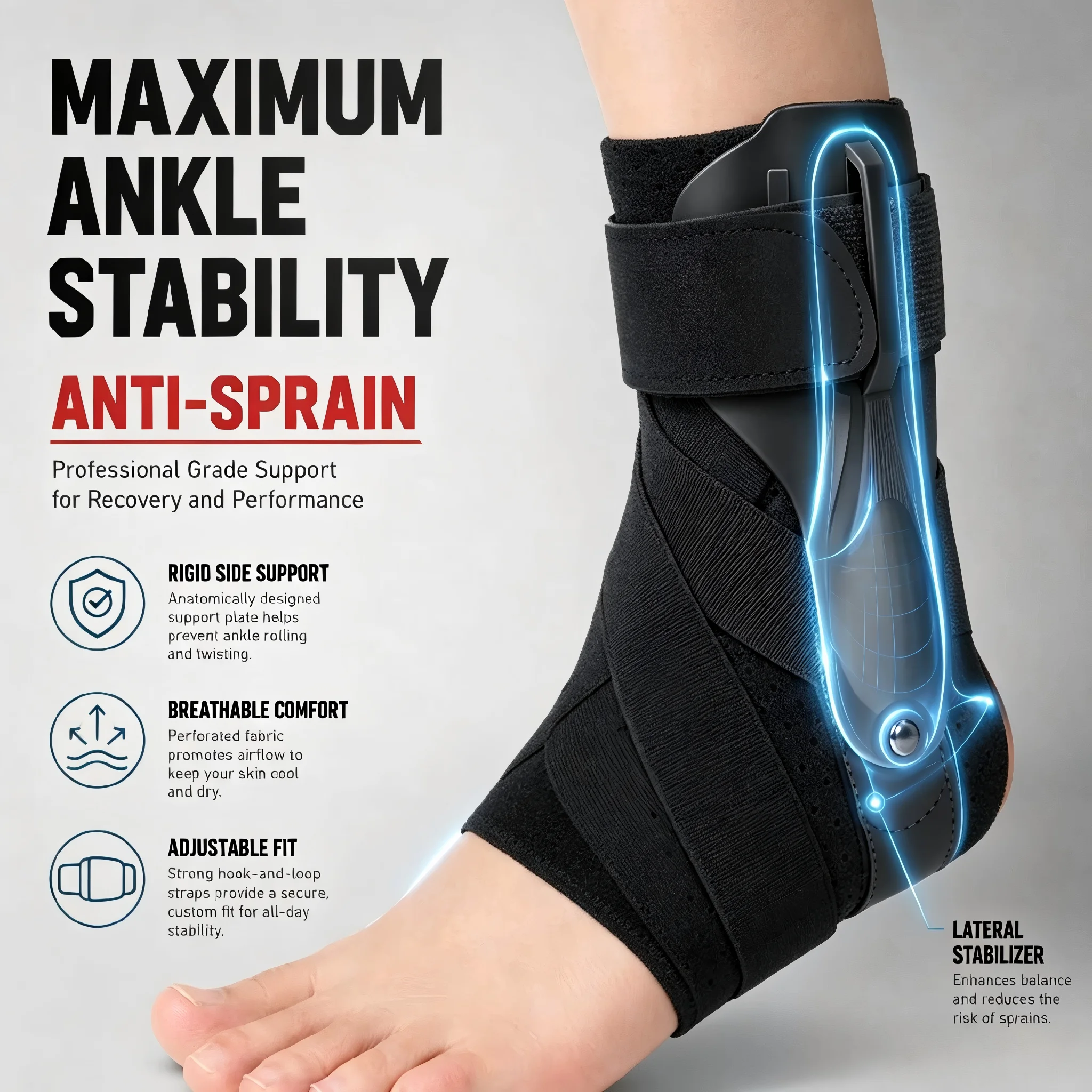 1/2PCS 발목 보호대(남녀공용) - 염좌 발목 지지 - Ankle Mobility Band 리뷰 및 가격