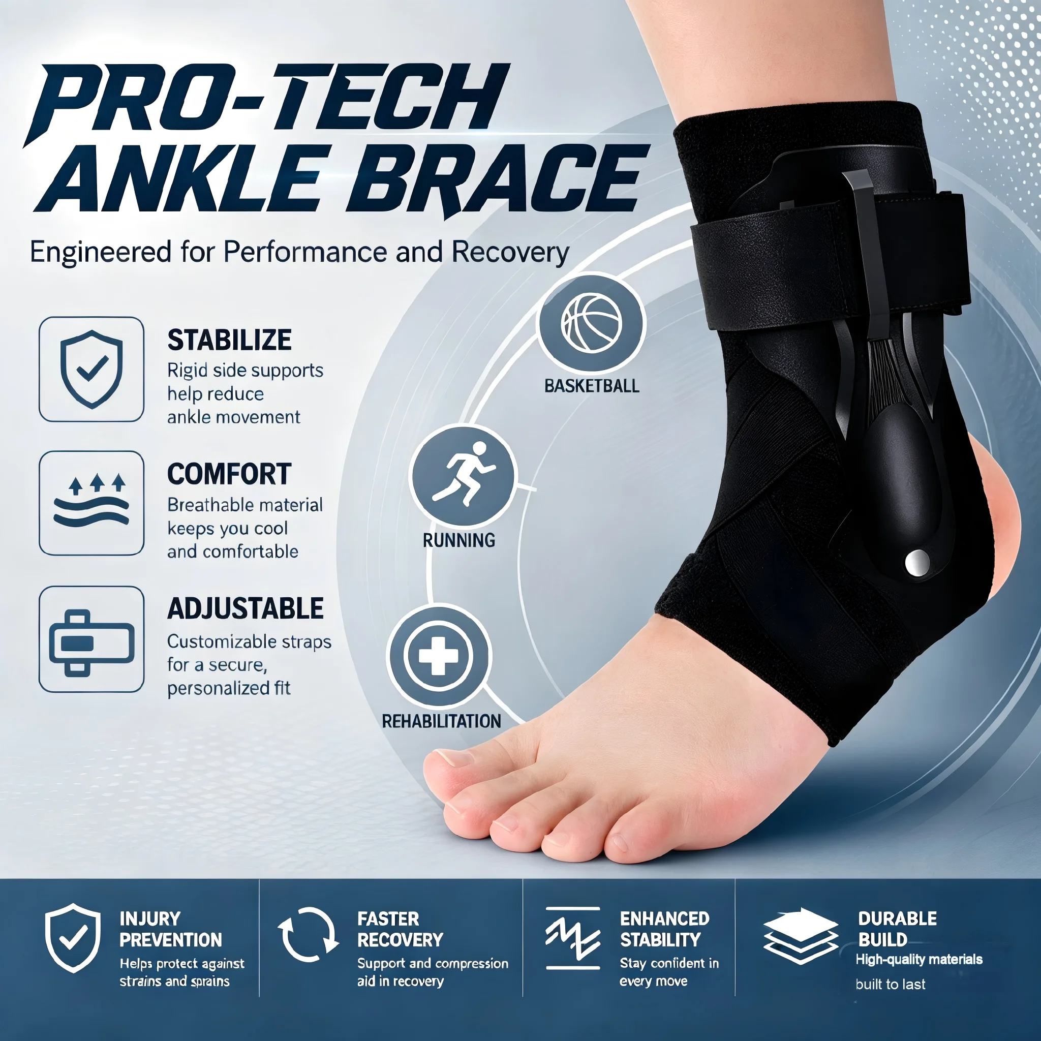 1/2PCS 발목 보호대(남녀공용) - 염좌 발목 지지 - Ankle Mobility Band 리뷰 및 가격