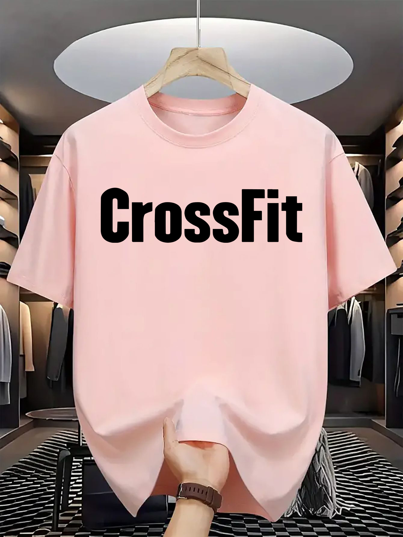 남성용 여름 100% 코튼 캐주얼 루즈 크로스핏 레터  - Crossfit Mayhem 리뷰 및 가격