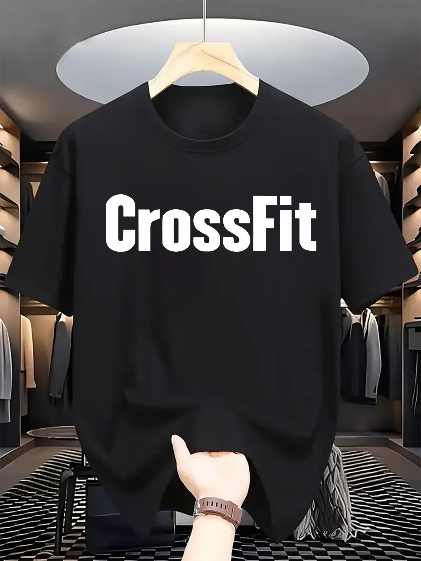 남성용 여름 100% 코튼 캐주얼 루즈 크로스핏 레터  - Crossfit Mayhem 리뷰 및 가격